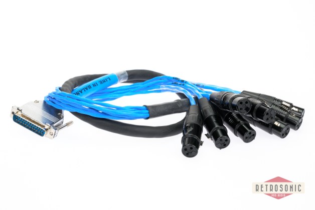 D-SUB > 8xXLR-F 1.2m cable